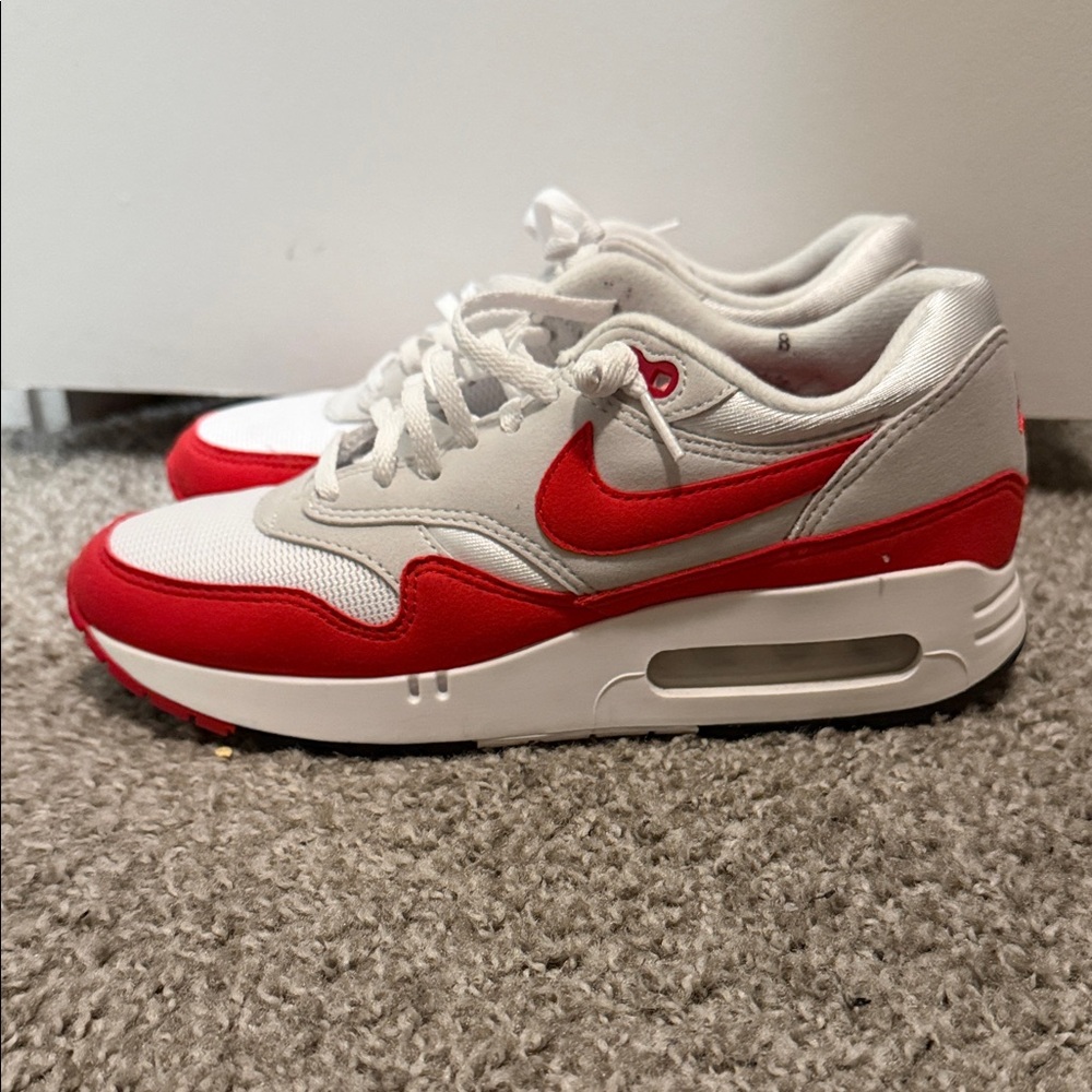 Nike Air Max Red and White Shoes